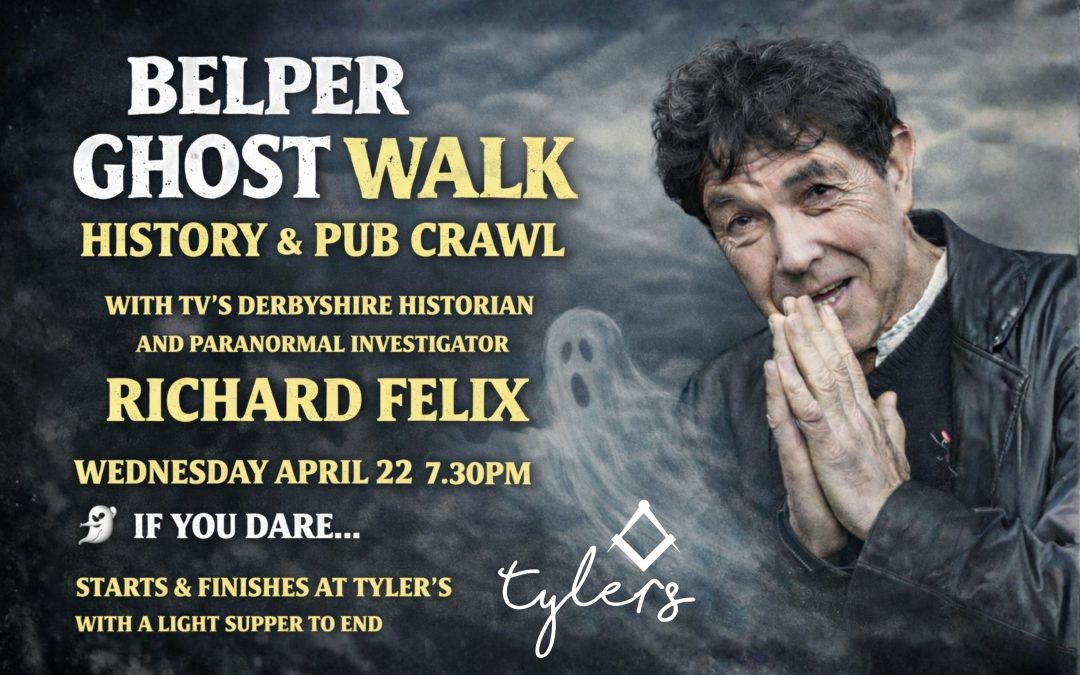 Belper Ghost Walk, History & Pub Crawl with Richard Felix 👻 SOLD OUT – SORRY